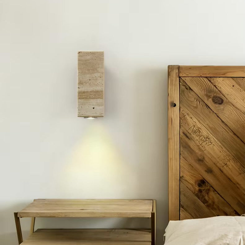 Solène - Travertine Wall Lamp